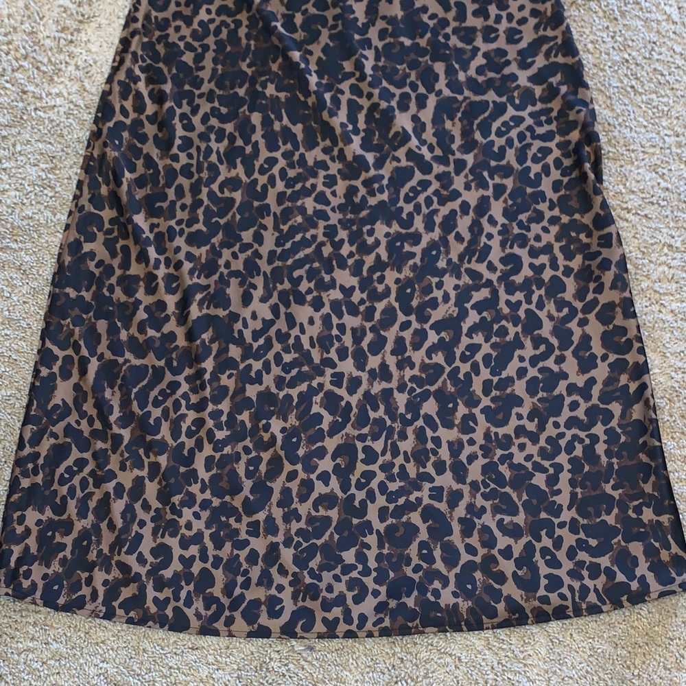 Women’s Rachel Zoe Leopard Print A-Line Midi Skirt Size 6 - Picture 8 of 8